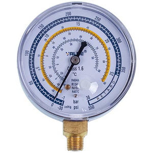 EBL VALUE low pressure gauge (body D=68mm, R404 R134 R410 R407)