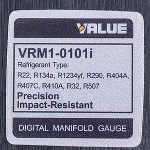 Манометричний колектор 1-вентильний VALUE  VRM1-0101 NAVTEK (електронний манометр) + шланги 2шт.