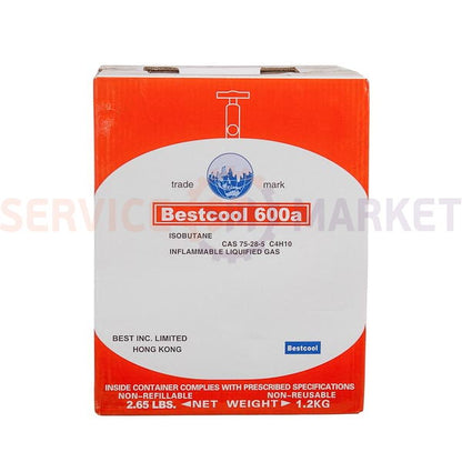 Freon Bestcool R600A 1.2kg (Refrigerant R600A, Refrigerant-600A, Freon 600, HFC-600A, HFC-600 A)