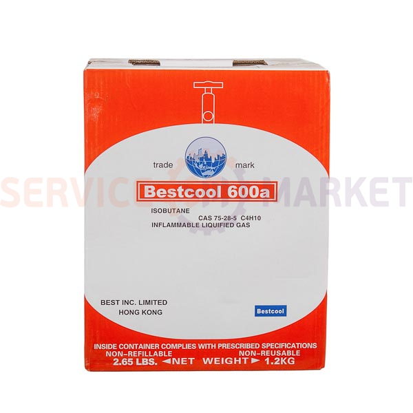 Freon Bestcool R600A 1.2kg (Refrigerant R600A, Refrigerant-600A, Freon 600, HFC-600A, HFC-600 A)