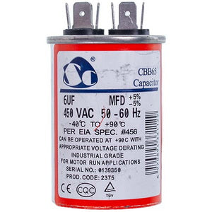 Whicepart 6uF 450V CBB65 capacitor