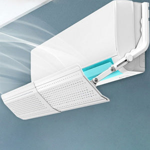 Sliding protective screen (deflector) (L=570-1050mm) for the indoor unit of the air conditioner