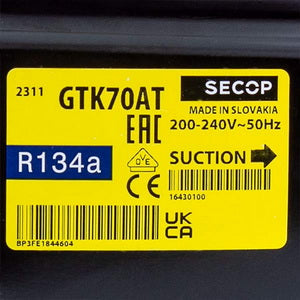 Компресор для холодильника GTK70AТ SECOP (DANFOSS) R134 205 W (с пусковим реле ZCF-Р)