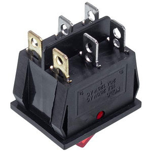 Switch (double) for boiler Balcik KCD6 (250V, 16A), 6 contacts
