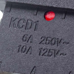 Switch (single) for boiler KCD1 (250V, 6A), 3 contacts