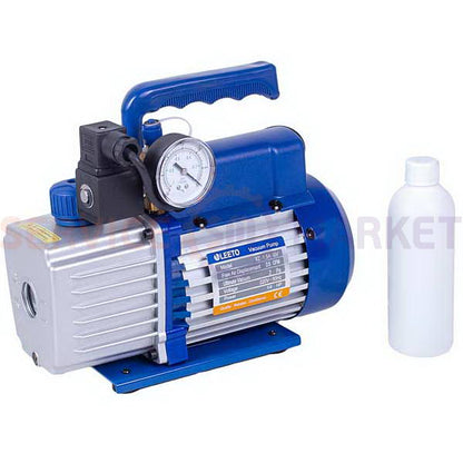 Vacuum pump with pressure gauge LEETO XZ-1.5-SV (1 stage/70 l/min.)