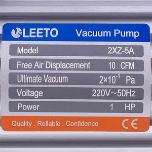 Vacuum pump LEETO 2XZ-5A/C (2 stages/283 l/min.)