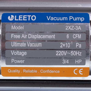 Vacuum pump LEETO 2XZ-3A/C (2 stages/170 l/min)