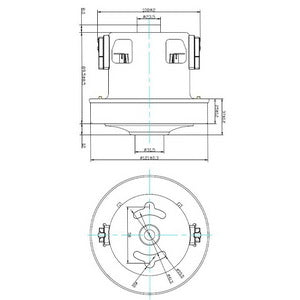 Двигатель пылесоса KW45348VCM Koolwen 800W D=120/83мм H=26/105мм