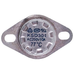 Термостат KSD301 77°C 10A 250V для котла Thermex