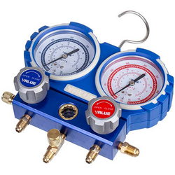 Manometric manifold 2-valve VMG -2 R32 (R32) Value + hoses 3pcs.x900mm