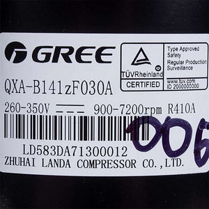 Compressor inverter. 18-24" QXA-B141zF030A R410a 260-350V Gree Cooper&Hunter (C&H) 00105249G