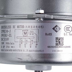 Air conditioner fan motor C&H 1501308519 ZWS30-J(FW30J-ZL) 30W 310V, shaft 8x60mm