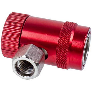 A set of HFO-1234y filling couplings (low + high pressure) for car air conditioners, quick-detachable