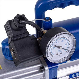 Vacuum pump with pressure gauge for air conditioner LEETO XZ-1A-SV (1 stage 50 l/min.)