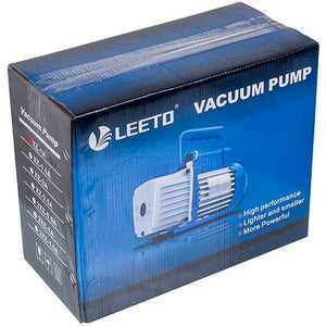 Vacuum pump with pressure gauge for air conditioner LEETO XZ-1A-SV (1 stage 50 l/min.)