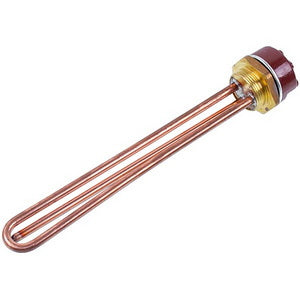 Tank for a boiler with a thermostat 1500W (copper) L=265mm flange 54mm 1 tube for the sensor