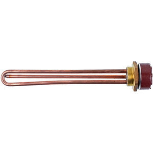 Tank for a boiler with a thermostat 1500W (copper) L=265mm flange 54mm 1 tube for the sensor