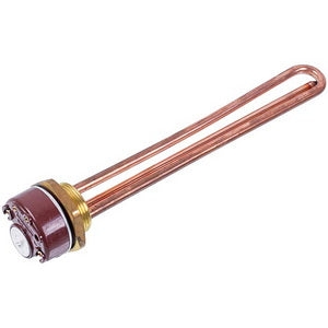 Tank for a boiler with a thermostat 1500W (copper) L=265mm flange 54mm 1 tube for the sensor