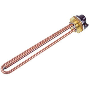Tank for a boiler with a thermostat 2000W (copper) L=265mm flange 54mm 1 tube for the sensor