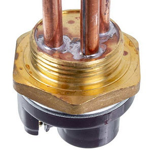 Tank for a boiler with a thermostat 2000W (copper) L=265mm flange 54mm 1 tube for the sensor