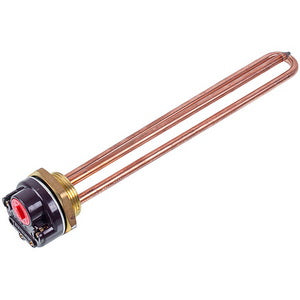 Tank for a boiler with a thermostat 2000W (copper) L=265mm flange 54mm 1 tube for the sensor