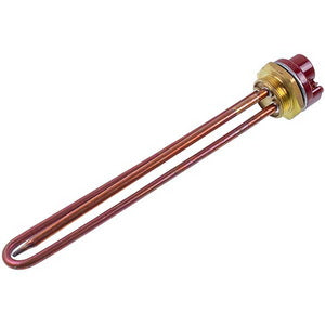 Tank for a boiler with a thermostat 2500W (copper) L=280mm, flange 54mm 1 tube for the sensor