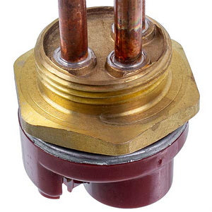 Tank for a boiler with a thermostat 2500W (copper) L=280mm, flange 54mm 1 tube for the sensor