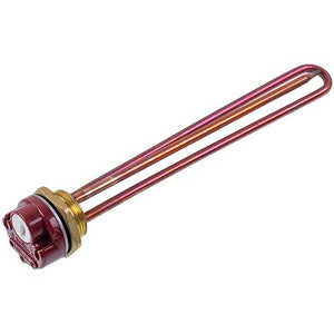 Tank for a boiler with a thermostat 2500W (copper) L=280mm, flange 54mm 1 tube for the sensor