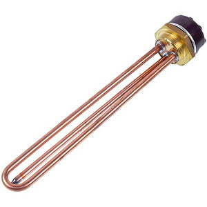 Tank for a boiler with a thermostat 3000W (copper) L=265mm flange 55mm 1 tube for the sensor