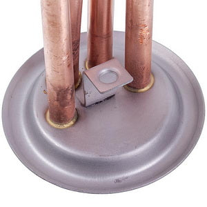 Tank for the BALCIK 1300W boiler (copper), 64mm flange, 2 tubes for the sensor (for the M6 anode)