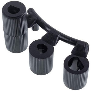 A set of universal adjustment knobs (5 pcs.) plates with adapters