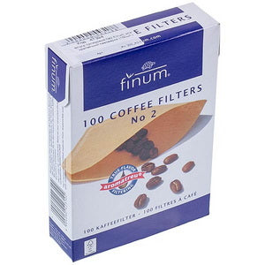 Paper filter No. 2 Finum for drip coffee maker (100 pcs.)