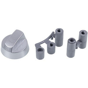 Universal adjustment handle for plates with adapters D=6-8mm silver