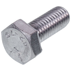 Pulley mounting bolt with full thread for washing machine DIN 933 (stainless steel) M10x25