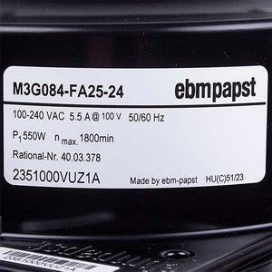 Fan motor M3G084-FA25-24 Rational 40.03.378P with seal 1800RPM 550W 100-240V