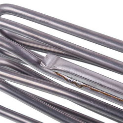 Steam generator heater with gasket Rational 87.00.366 9000W 230/400V L=190mm, flange 82x80mm