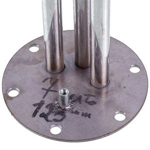 Flange for dry shades for the Bosch 1600W boiler D external=125mm L tubes=430mm (for M8 anode)