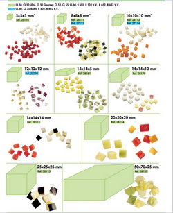 Dicing kit 20x20x20mm Robot Coupe 28114 Lattice D=205mm Slicer D=190mm