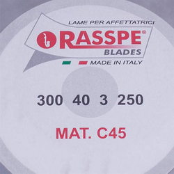 Knife for slicer Rasspe 3300.07 E7 D=300mm (300x250x40x3mm)