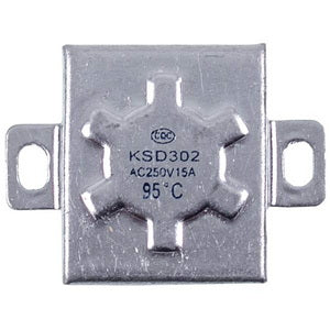 Thermal fuse KSD302 95 °C 15 A square for Thermex boiler