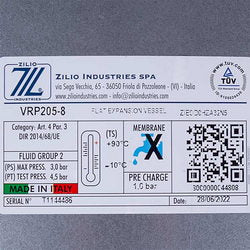 Expanding tank Zilio 8 l 3/8'' for gas boiler Ferroli 13N6000810