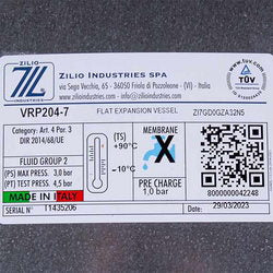Expanding tank Zilio 7 l 3/8&amp;apos&amp;apos for gas boiler 13N6000713