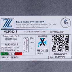 Expanding tank Zilio 8 l 3/8'' for gas boiler 13С0000807