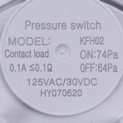 Pressure relay (pressostat) 74/64 Pa for gas boiler Bosch/Buderus 87186456530