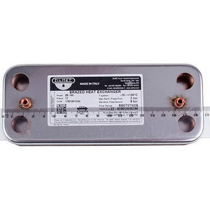 Zilmet plate heat exchanger (12 plates) for gas boiler Ariston BS/Clas/Genus/Egis Plus 17B1901244