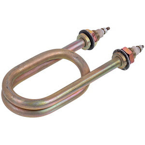 Тен для нагріву води 2500W 220V (оцинкована сталь) L=160mm M18 (скріпка)