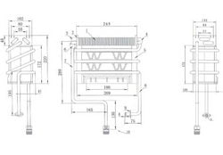 Heat exchanger for Chinese geyser Selena, Roda, Amina, Dion 33.4096