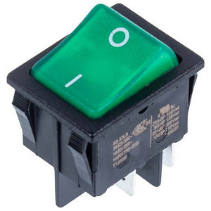 Switch (single) for boiler KCD4 (250V, 16A), 4 contacts