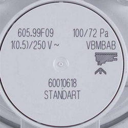 Pressure relay (pressostat) Huba Control 100/72 Pa for gas boiler Beretta R01005272